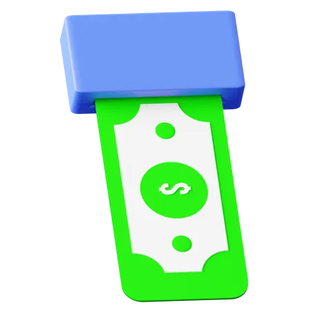 Money Withdrawal  3D Icon