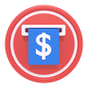 money withdraw 3d logos