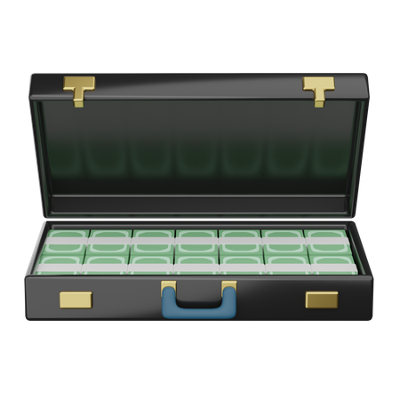 Moneybriefcase 3D Icon