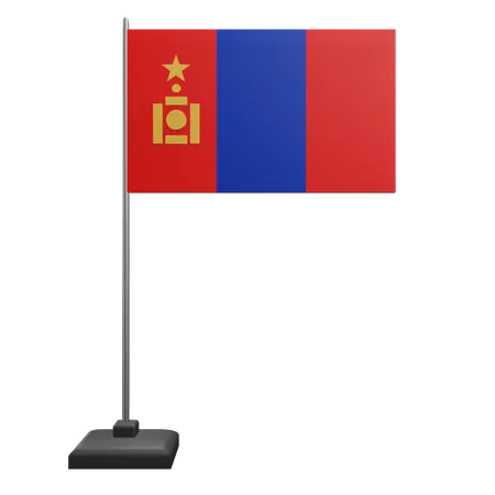 Mongolei flagge  3D Icon