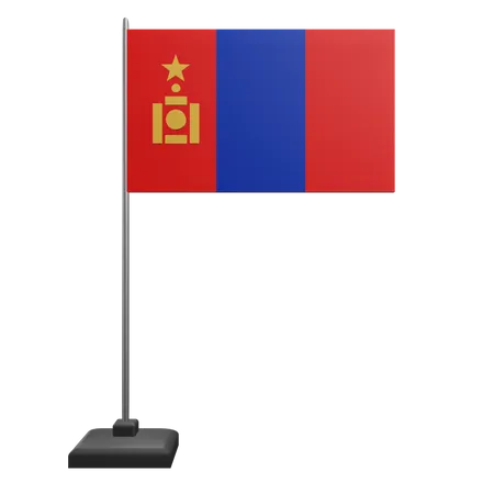 Mongolia Flag  3D Icon