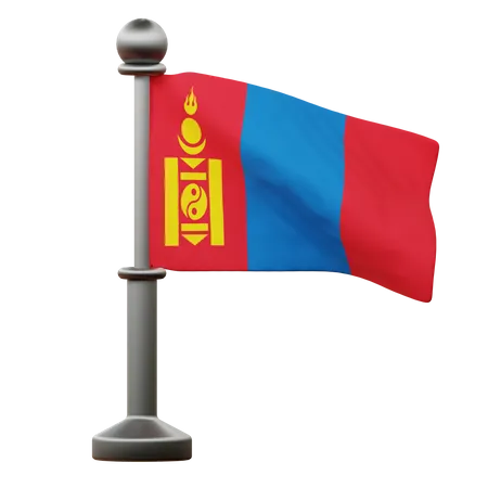 Mongolia Flag  3D Icon