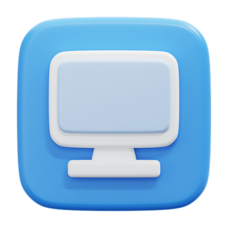 Moniteur  3D Icon