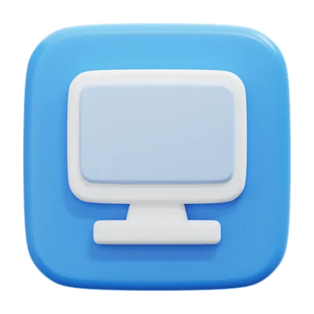 Moniteur  3D Icon