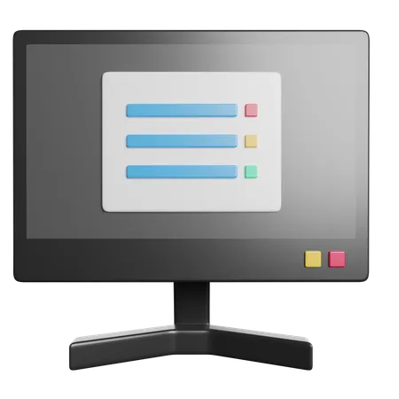 Moniteur  3D Icon