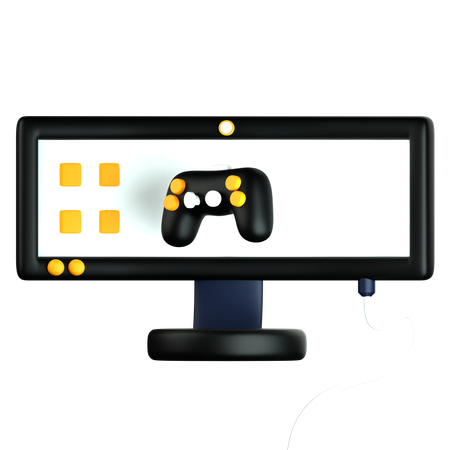 Moniteur  3D Icon