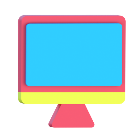 Moniteur  3D Icon