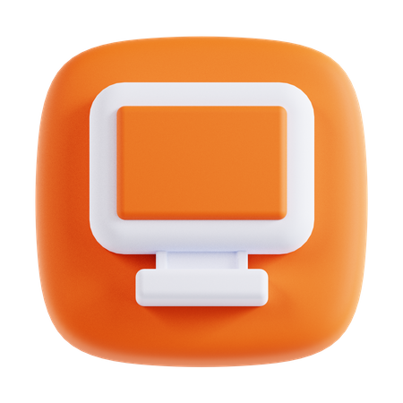 Moniteur  3D Icon