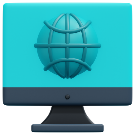 Moniteur  3D Icon