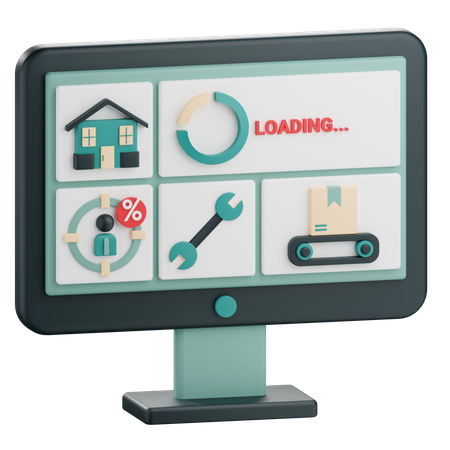 Moniteur  3D Icon