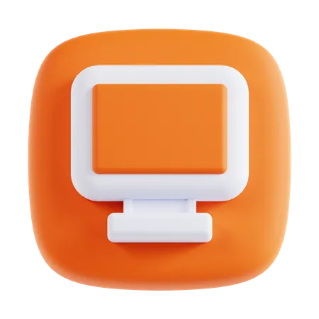 Moniteur  3D Icon