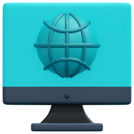 Moniteur  3D Icon