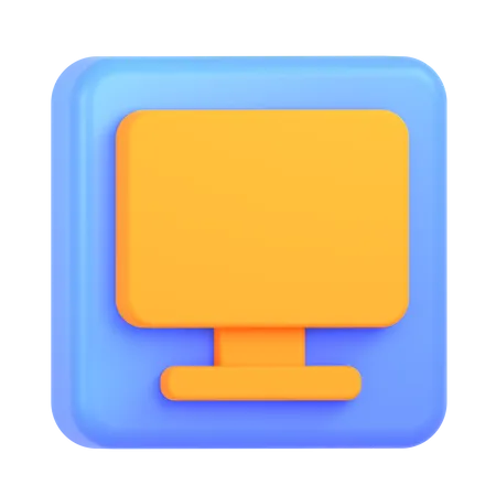 Moniteur  3D Icon