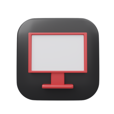 Moniteur  3D Icon