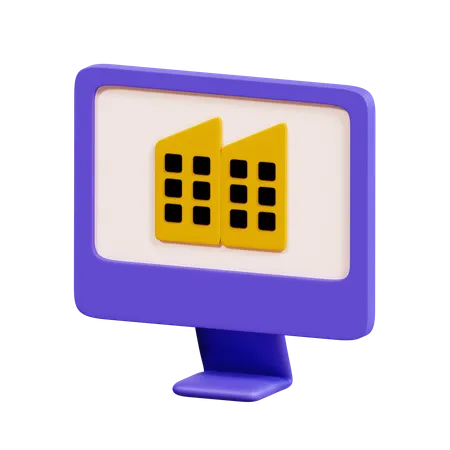 Moniteur  3D Icon