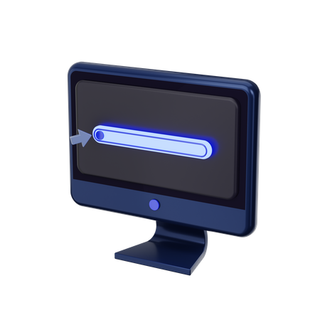 Moniteur  3D Icon