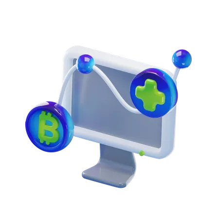 Moniteur  3D Icon