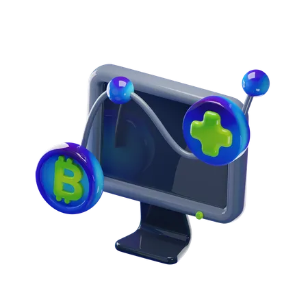 Moniteur  3D Icon