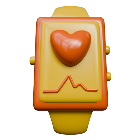 Moniteur de fréquence cardiaque  3D Icon