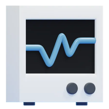 Moniteur de fréquence cardiaque  3D Icon