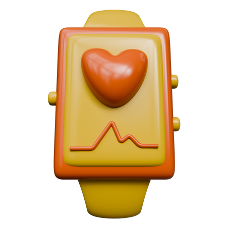 Moniteur de fréquence cardiaque  3D Icon