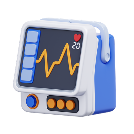 Moniteur de fréquence cardiaque  3D Icon