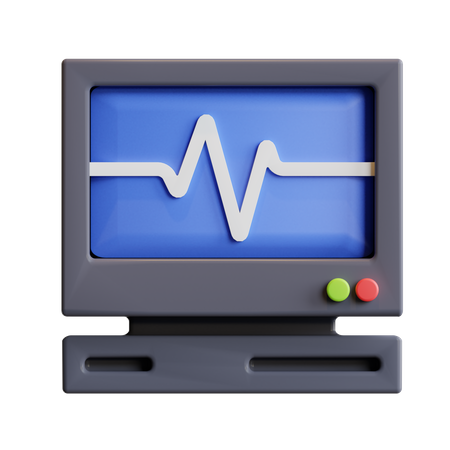 Moniteur de fréquence cardiaque  3D Icon