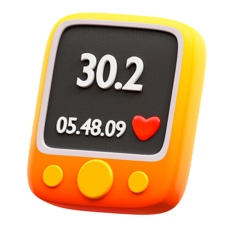 Moniteur de fréquence cardiaque  3D Icon