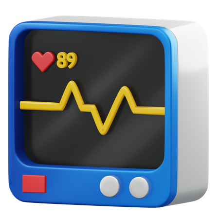Moniteur de fréquence cardiaque 3D Icon