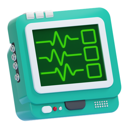 Moniteur de fréquence cardiaque  3D Icon