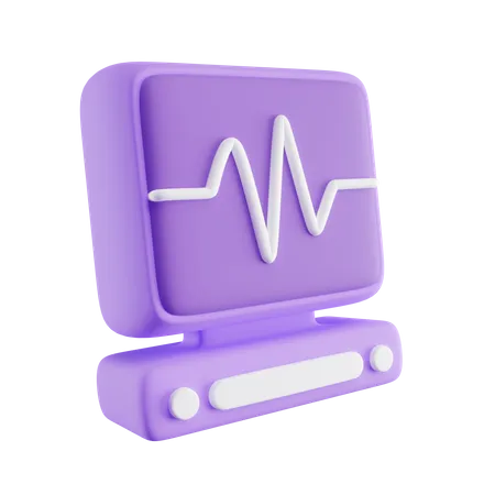 Moniteur de fréquence cardiaque  3D Icon