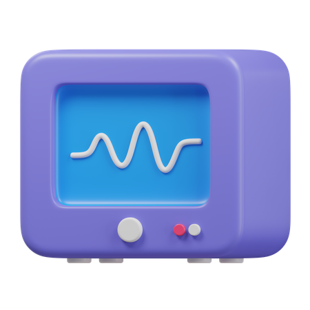 Moniteur de rythme cardiaque  3D Icon