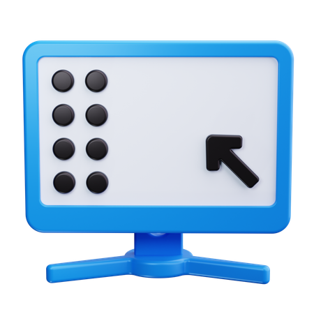 Moniteur d'ordinateur  3D Icon