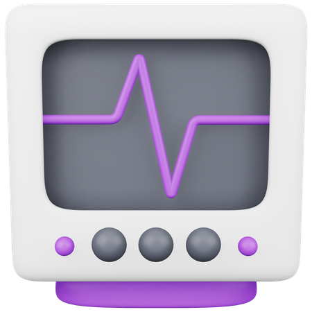 Moniteur d'urgence  3D Icon
