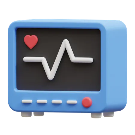 Moniteur ECG  3D Icon