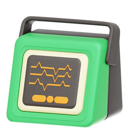 Moniteur ECG  3D Icon