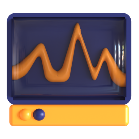 Moniteur ECG  3D Icon