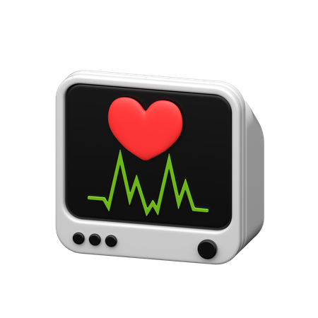 Moniteur ECG  3D Icon