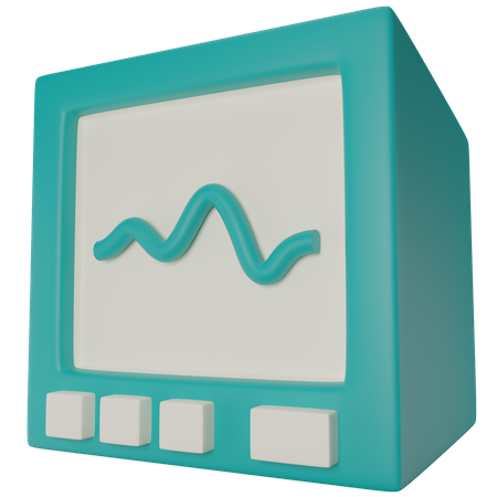 Moniteur ECG  3D Illustration