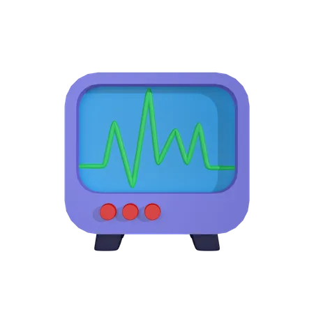 Moniteur ECG  3D Icon