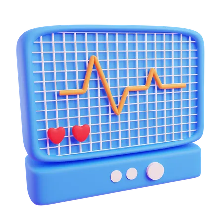 Moniteur ECG  3D Icon