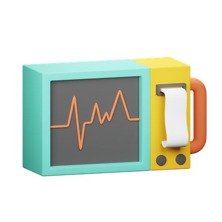 Moniteur ECG  3D Icon