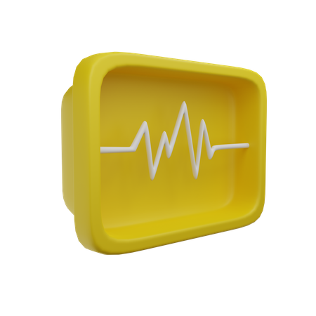 Moniteur ECG  3D Icon