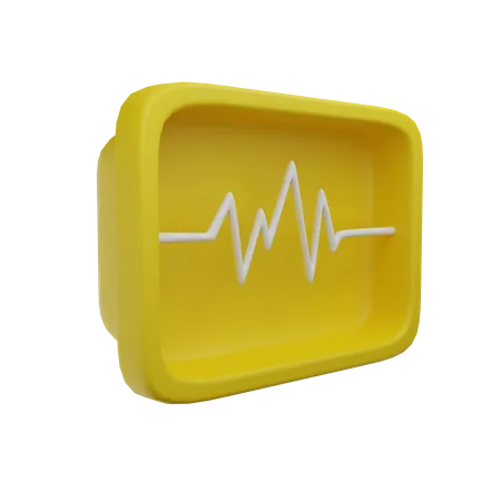 Moniteur ECG  3D Icon