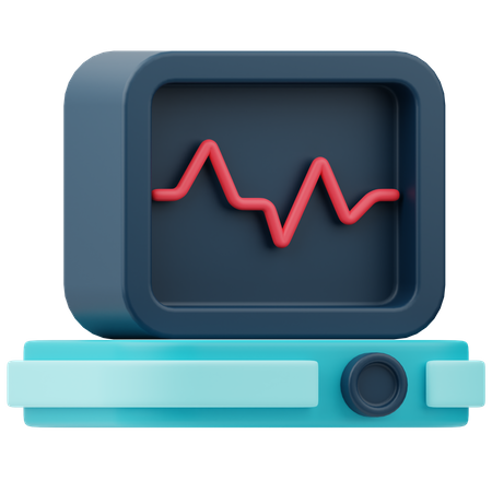 Moniteur ECG  3D Icon