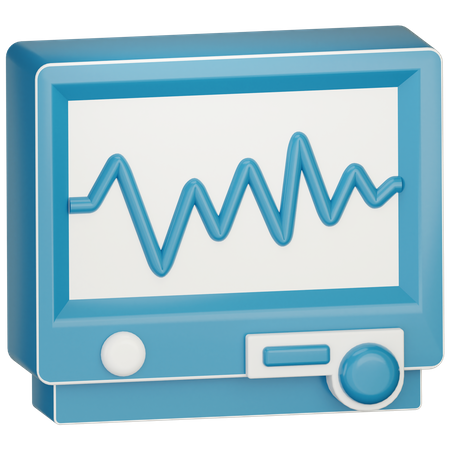 Moniteur ECG  3D Icon