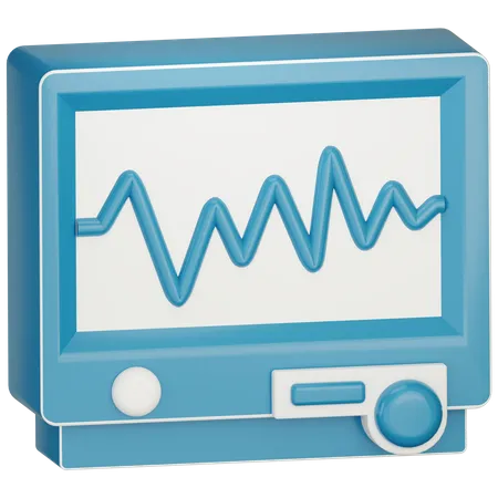 Moniteur ECG  3D Icon