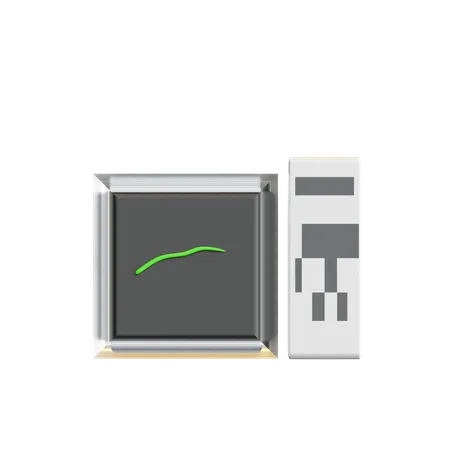 Moniteur ECG  3D Icon