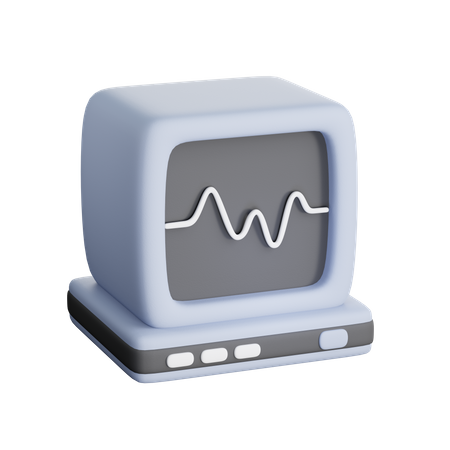 Moniteur ECG  3D Icon