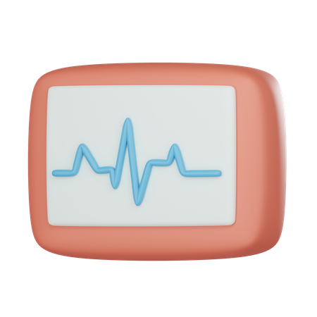 Moniteur ECG  3D Icon